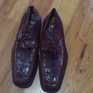 David eden alligator skin gator shoes